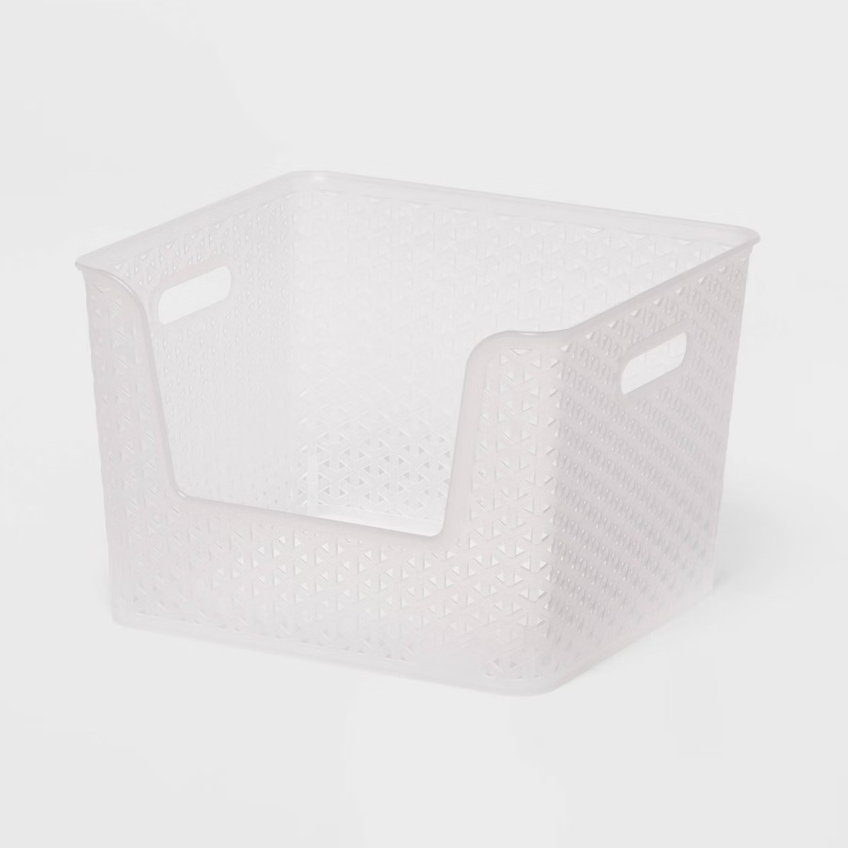 Y-Weave Easy Access Decorative Storage Basket Translucent - Brightroom™: Portable Nesting Bin, ... | Target