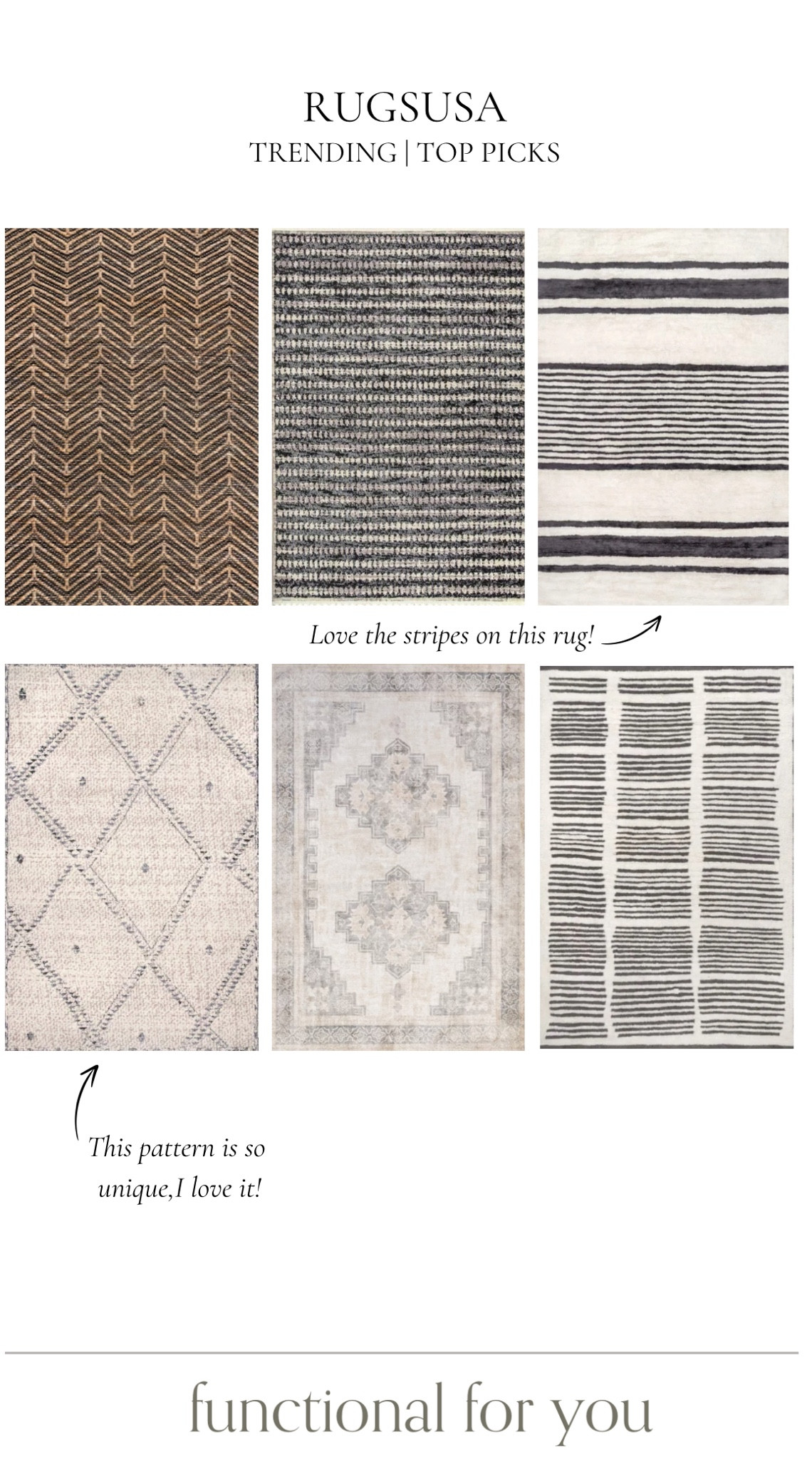 My top picks from RugsUSA! 





Area rugs, living room rugs, dining room rugs, bedroom rugs, office rugs, guest bedroom rugs

#LTKHome #LTKStyleTip