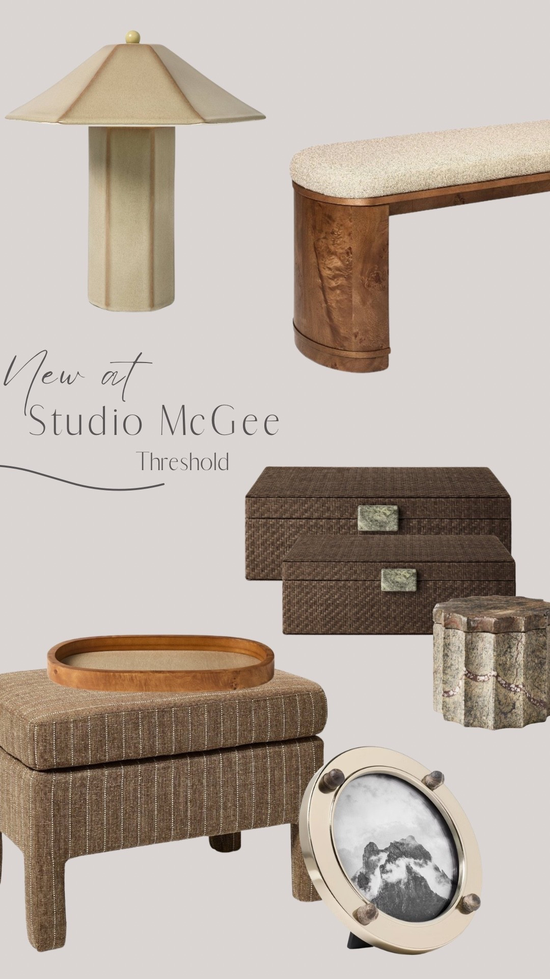 Here are some of my picks from the new line with Studio McGee @Target 



#decorativebox #ottoman #bench #consoletable #tablelamp #tray #decor #homedecor #studiomcgee #target

#LTKHome