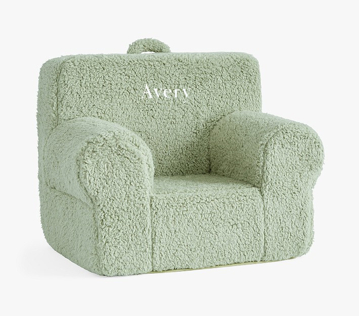 My First Anywhere Chair®, Sage Cozy Sherpa | Pottery Barn Kids