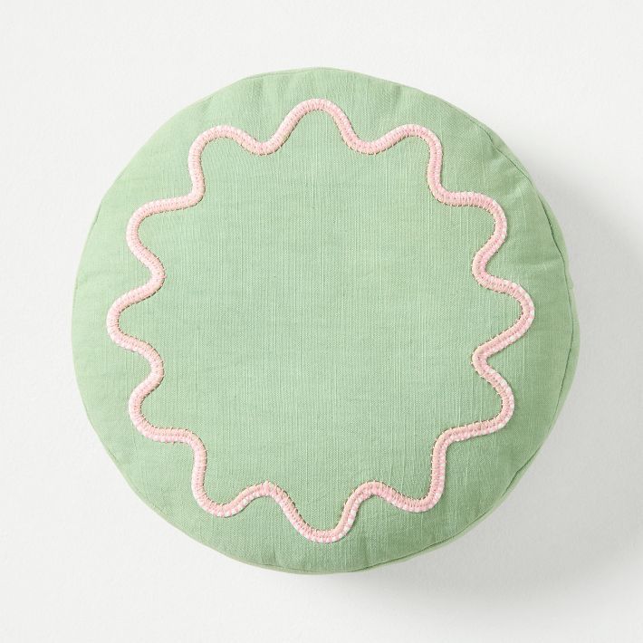 RHODE Wiggle Round Pillow | West Elm (US)