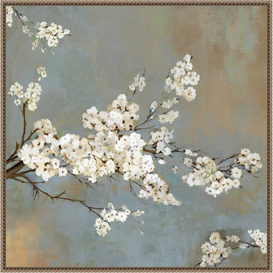 Amanti Art Framed Canvas Wall Art 30x30 Ode to Spring II by Asia Jensen, Framed Wall Art Canvas, ... | Amazon (US)