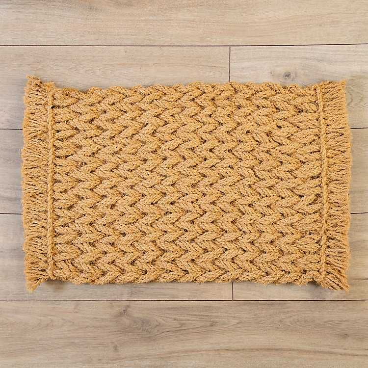 Natural Coir Woven Doormat | Kirkland's Home