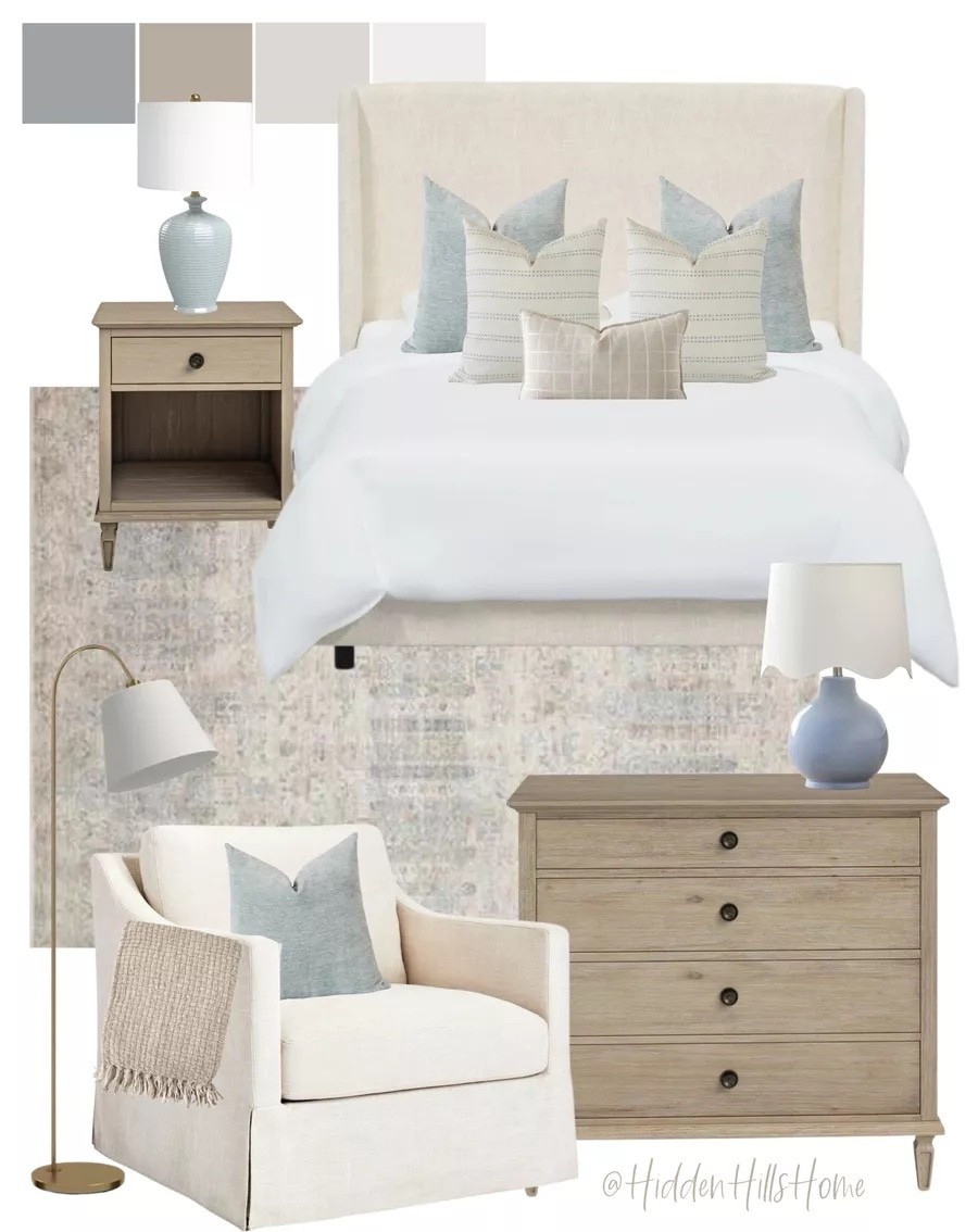 Coastal bedroom decor, coastal master bedroom inspiration, beach house bedroom, lake house bedroom mood board #bedroom 

#LTKSeasonal #LTKSaleAlert #LTKHome