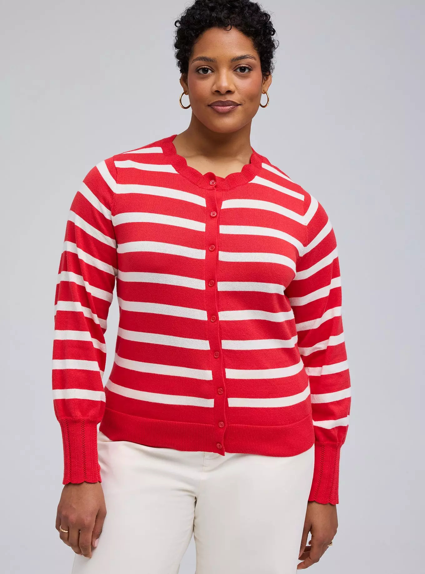 Belle Isle Scalloped Detail Cardigan | Torrid (US & Canada)