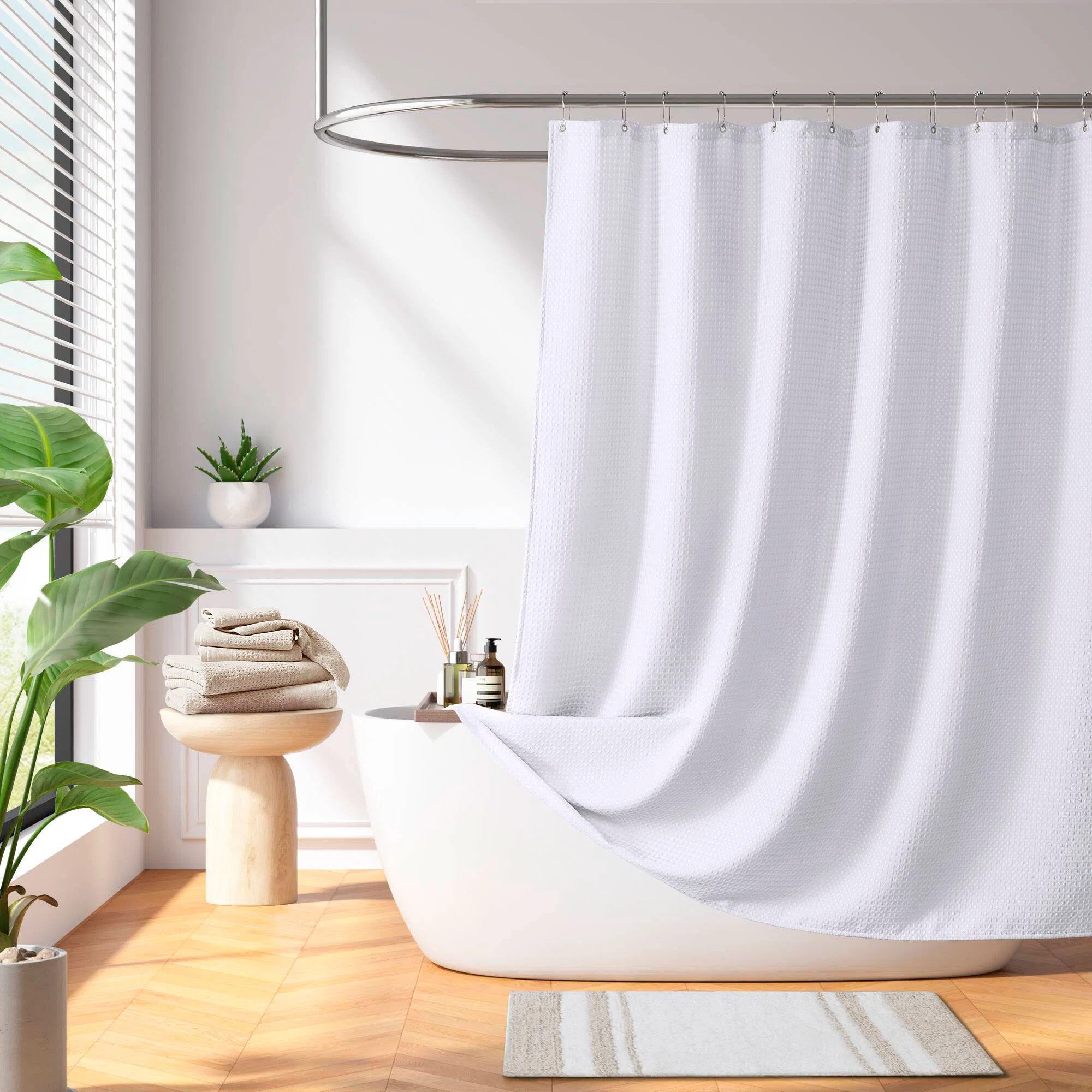 Arbor Waffle Shower Curtain | Wayfair North America