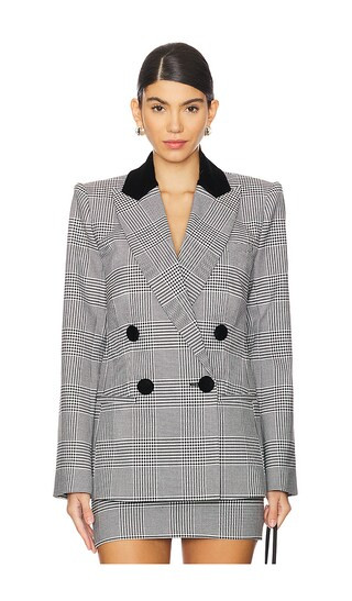 Lucina Blazer in Black & White | Revolve Clothing (Global)