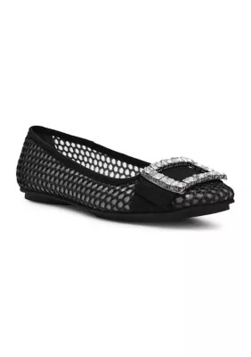Anne Klein Women's Adelaide Flats, Black, 9.5M | Belk