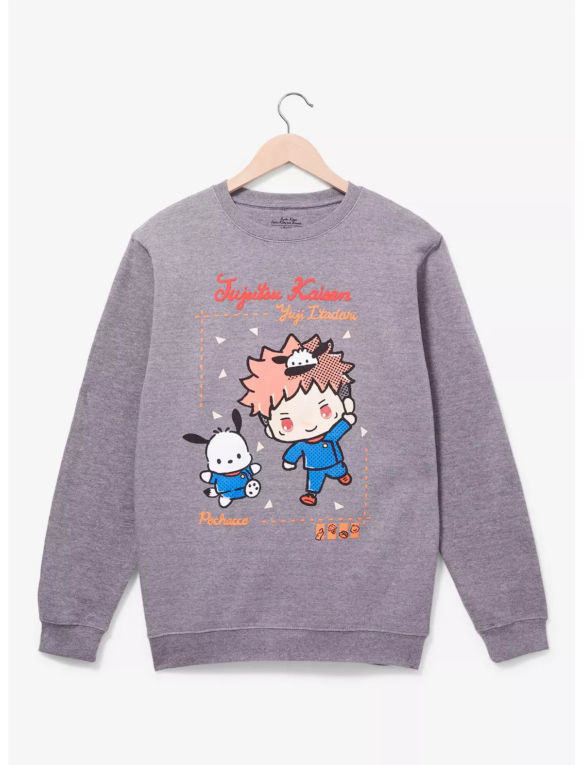 Jujutsu Kaisen x Hello Kitty and Friends Pochacco & Yuji Itadori Crewneck - BoxLunch Exclusive | BoxLunch