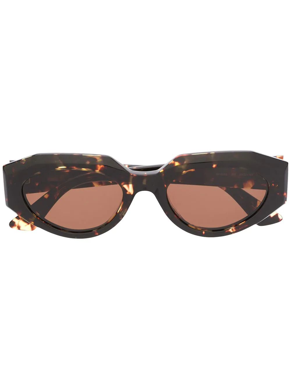 Bottega Veneta Eyewear Tortoiseshell Oval Sunglasses - Farfetch | Farfetch Global