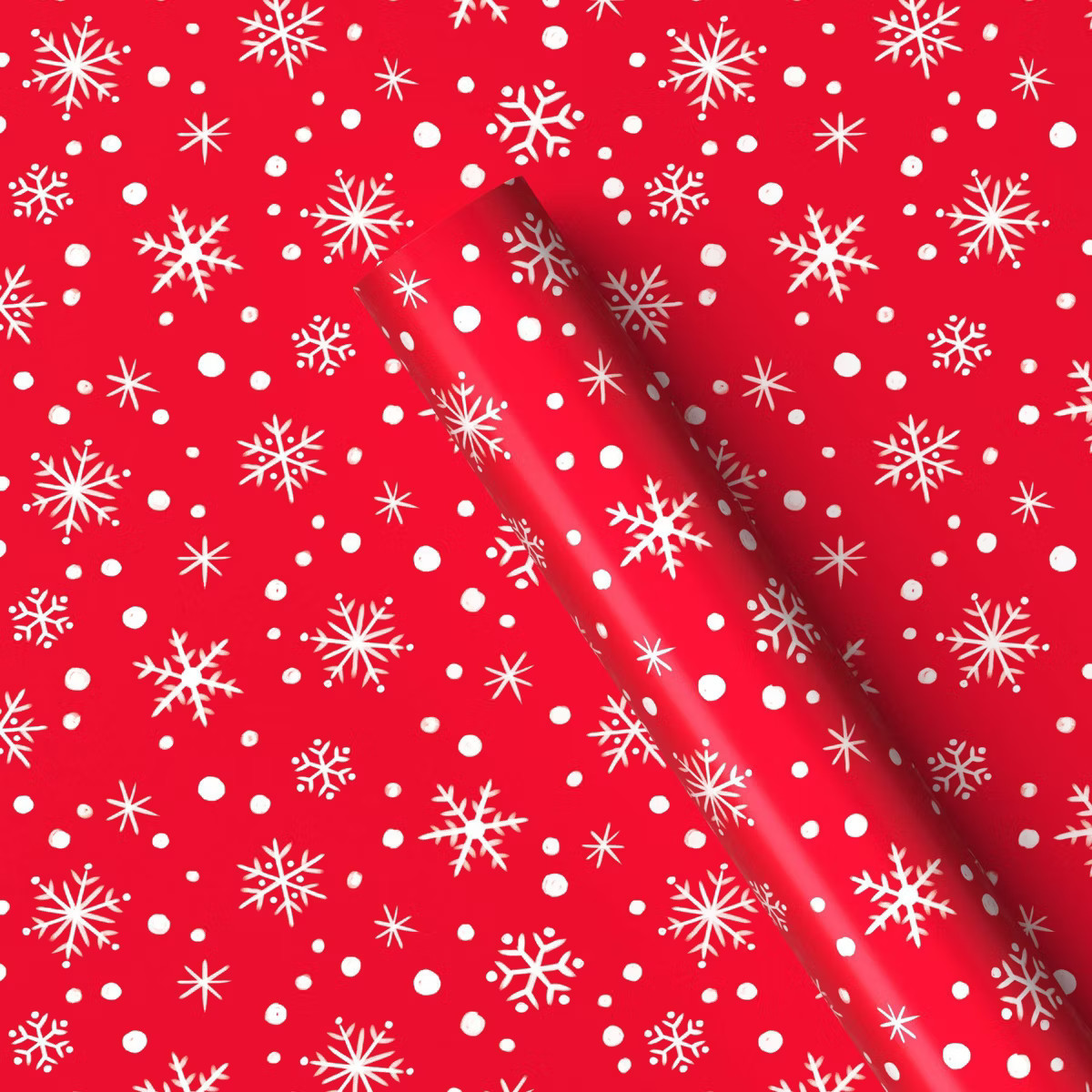 13 sq ft Snowflakes Christmas Gift Wrap Red - Wondershop™ | Target