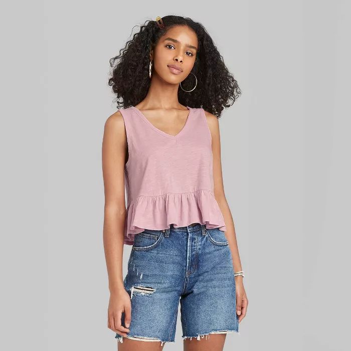 Women's Peplum Tank Top - Wild Fable™ | Target