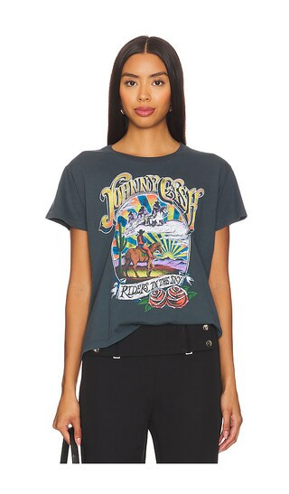 DAYDREAMER Johnny Cash Ghost Riders Solo Tee in Grey. - size S | Revolve Clothing (Global)