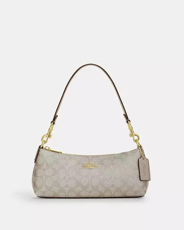 Charlotte Shoulder Bag In Signature Canvas | Coach Outlet US
