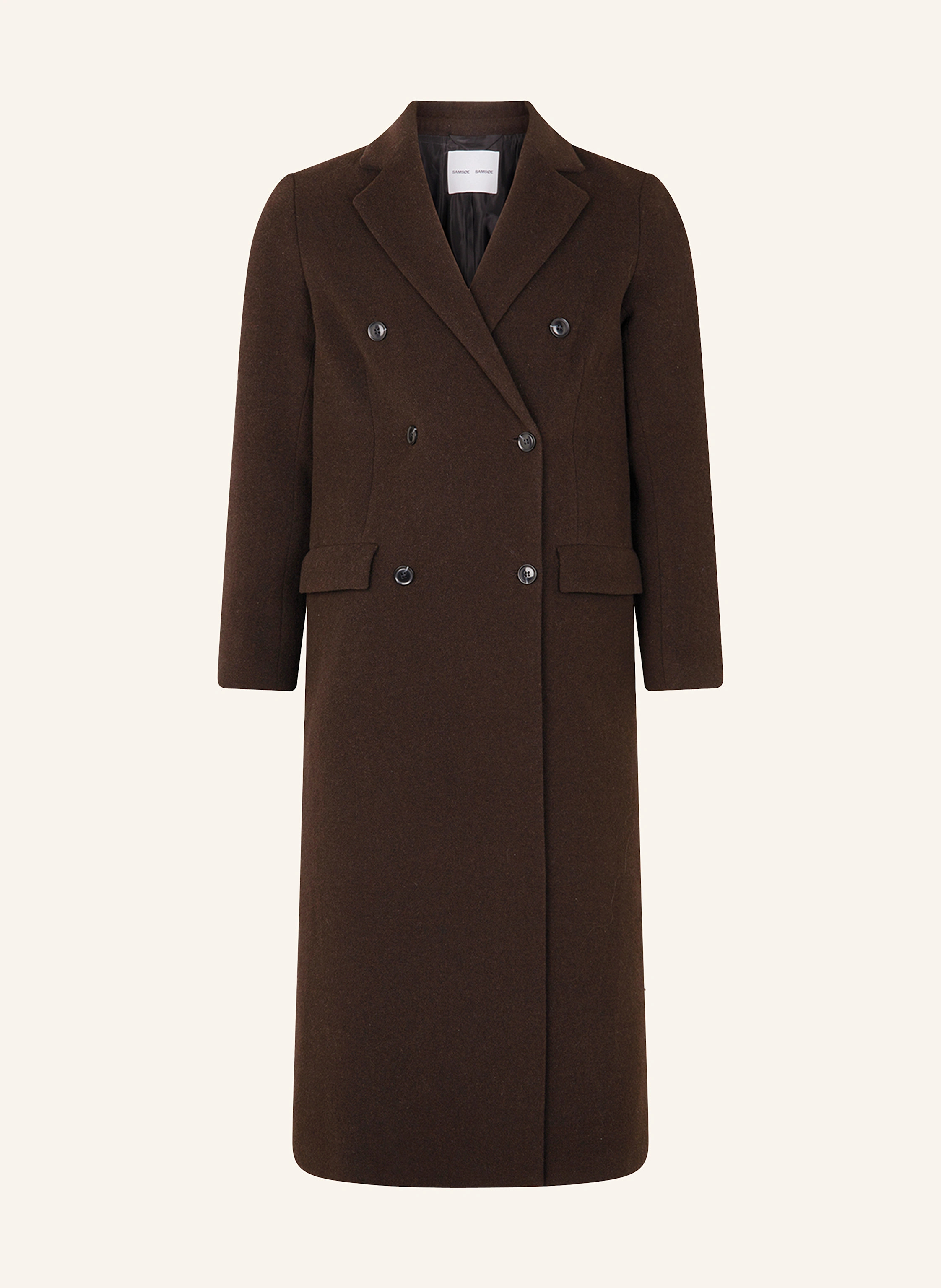 SAMSØE  SAMSØE Wollmantel FALCON in dunkelbraun | Breuninger (DACH)