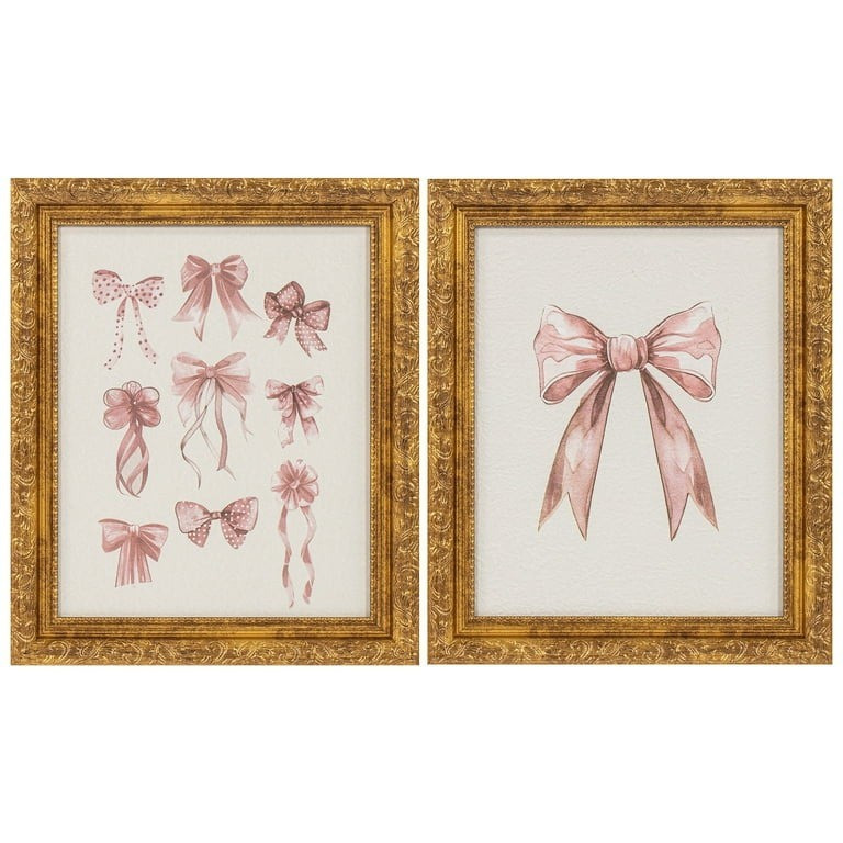 My Texas House Pretty Pink Bows Framed Art 2pc Set 10x12 In Stock 

#LTKHome #LTKU