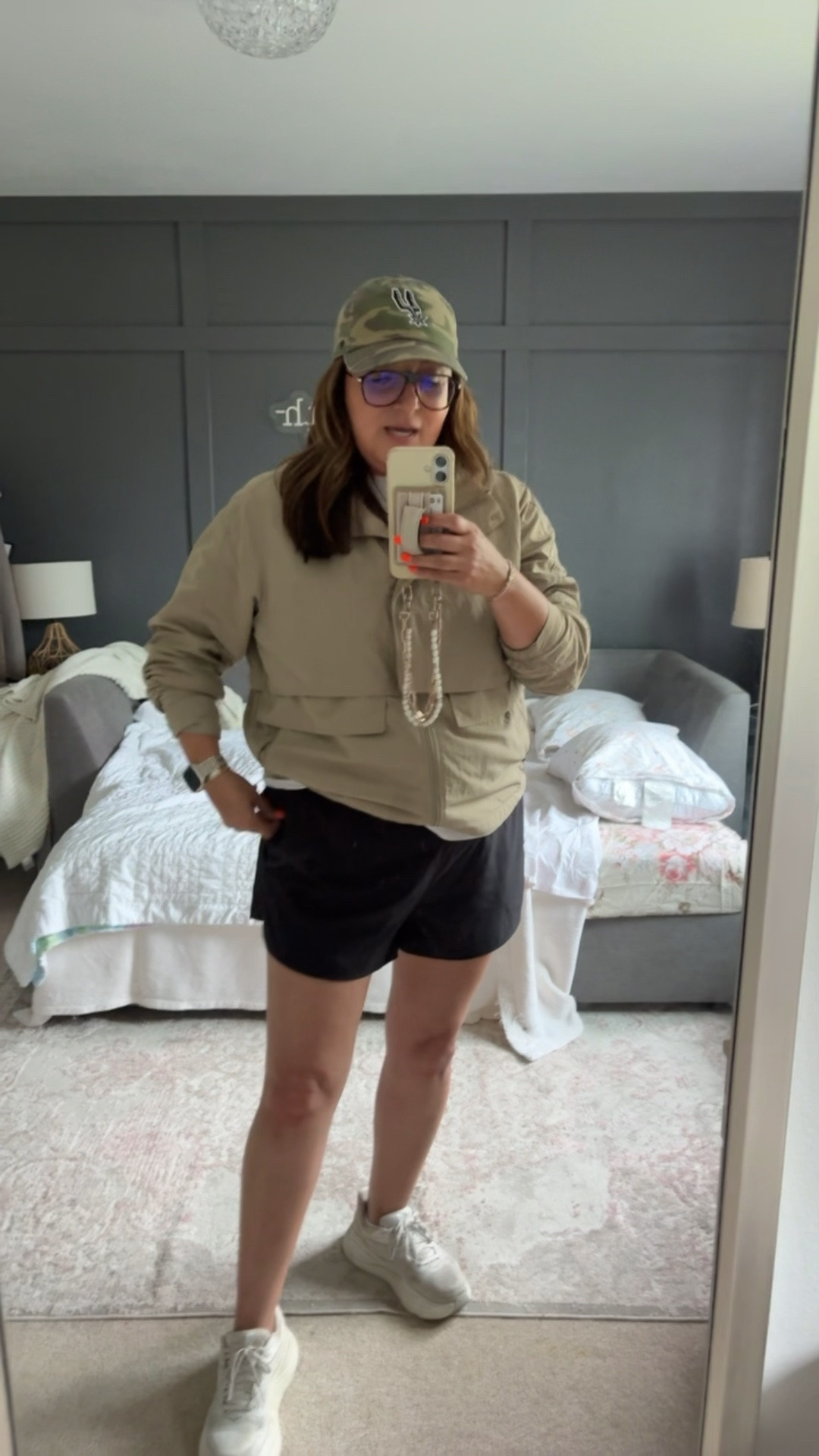 Spurs hat
Athleta shorts - L
Lululemon jacket - 14
Hoka sneakers
@lululemon

#LTKOver40 #LTKMidsize #LTKPlusSize