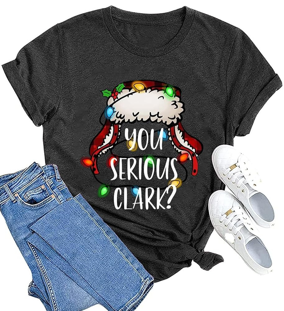 Christmas Shirts for Women Merry and Bright Christmas Shirt Xmas Tree Graphic Holiday T-Shirt Top... | Amazon (US)