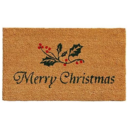 Calloway Mills Christmas Holly Doormat, 24" x 36" - Walmart.com | Walmart (US)