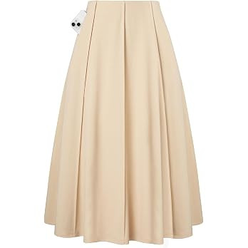 Kate Kasin Women's Midi A Line High Waisted Flowy Skirts with Pockets | Amazon (US)
