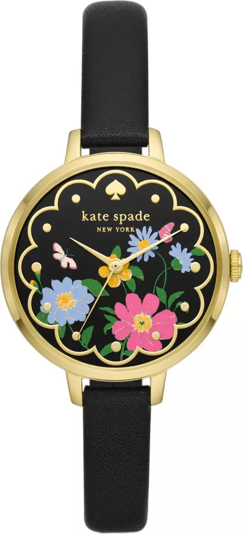 metro floral leather strap watch, … curated on LTK