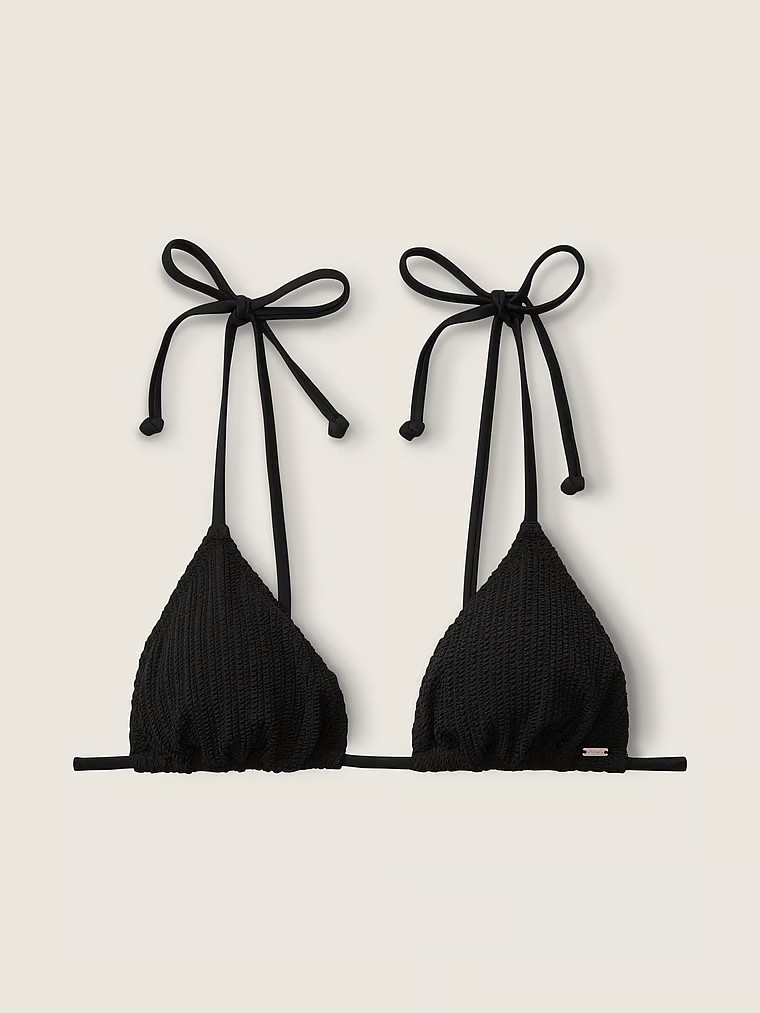 Crinkle Triangle Bikini Top - PINK | Victoria's Secret (US / CA )