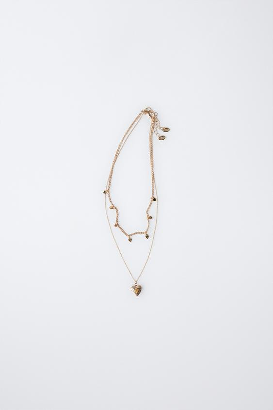 PACK OF TWO HEART NECKLACES | Zara US