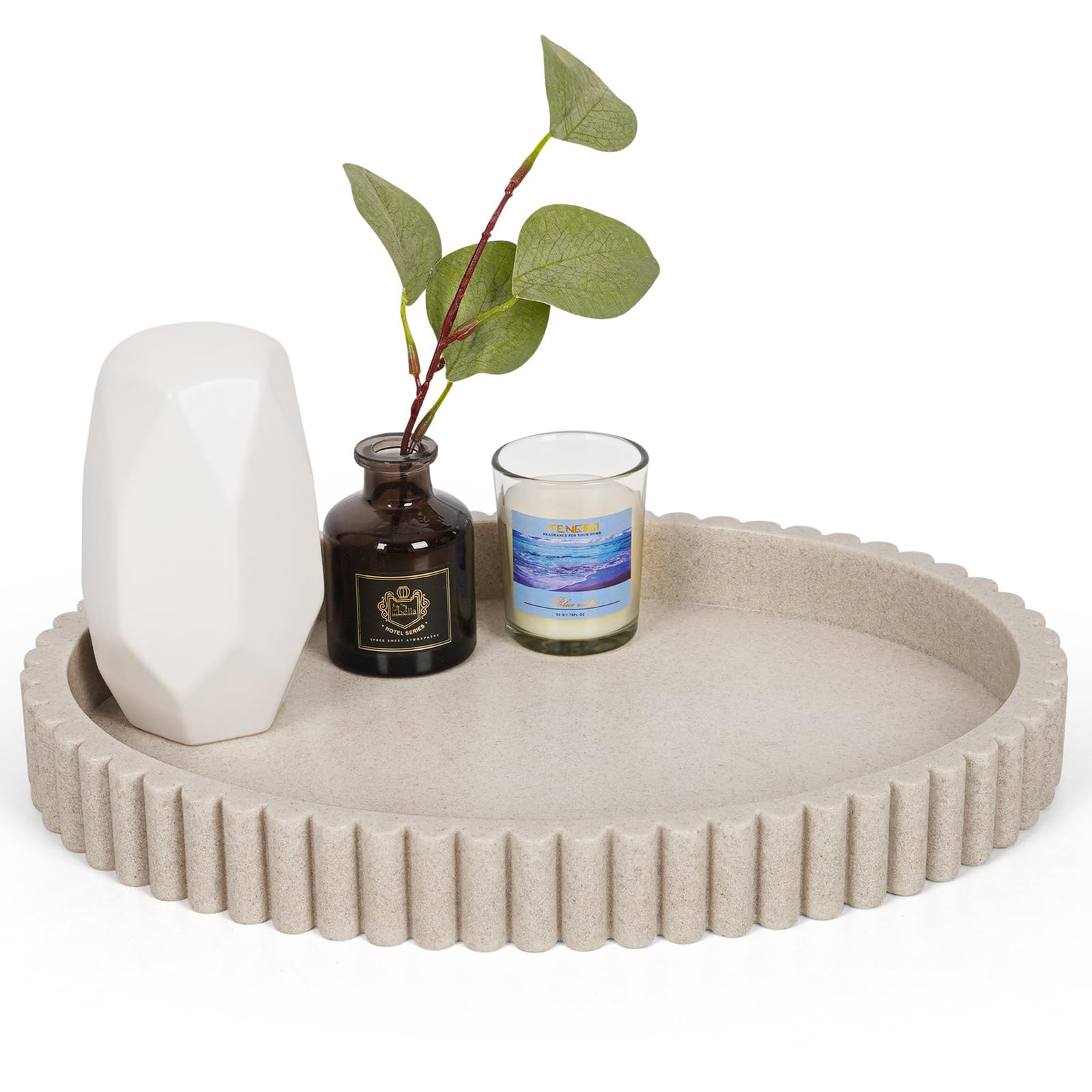 Oval Tray for Coffee Table Decor, 13" Resin Coffee Table Trays, Table Centerpieces Decorative Tra... | Amazon (US)