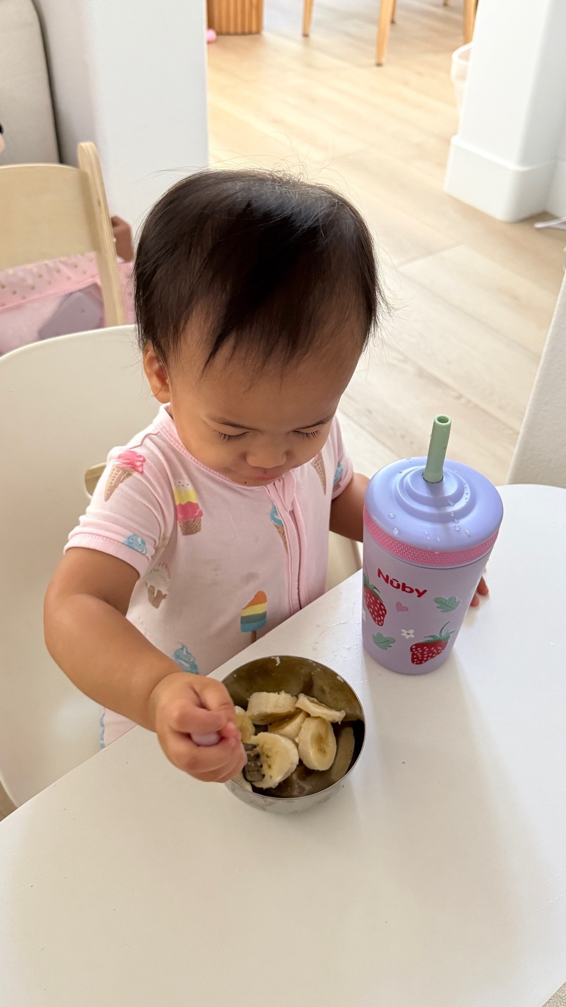 morning snack! stainless steel cups and bowls 👏🏼

 new stainless steel cup from @nubyusa 🍓 #toddlersnack #toddlerfinds #momlife #toddlercup #sponsored

#LTKHome #LTKKids #LTKmomlife