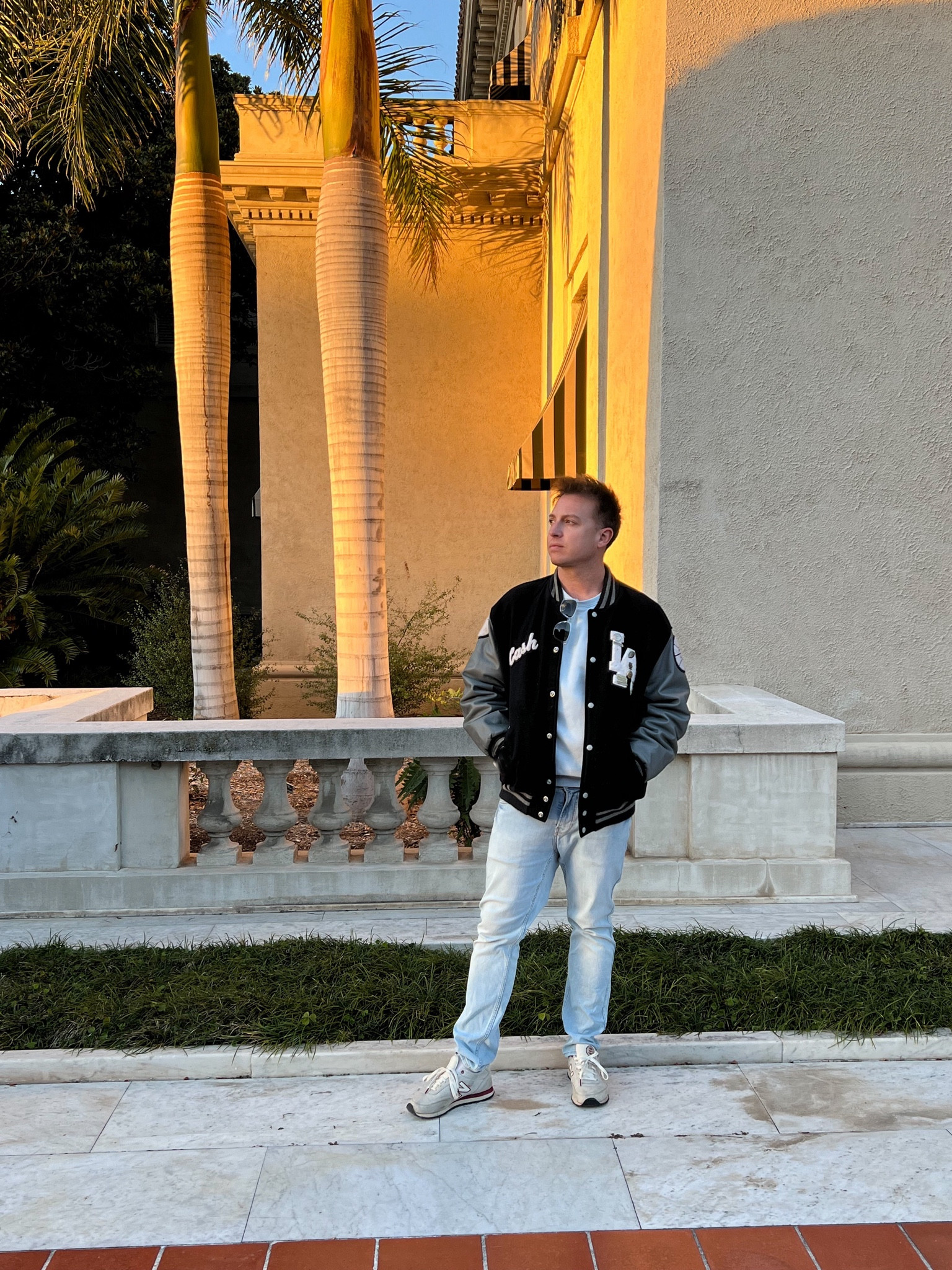 Bringing back the varsity blues. Love the varsity jacket trend (size M, oversized). I paired with a crew neck sweatshirt (size medium),  90’s light denim (size 31), and new balance shoes. 

#LTKtravel #LTKU #LTKmens