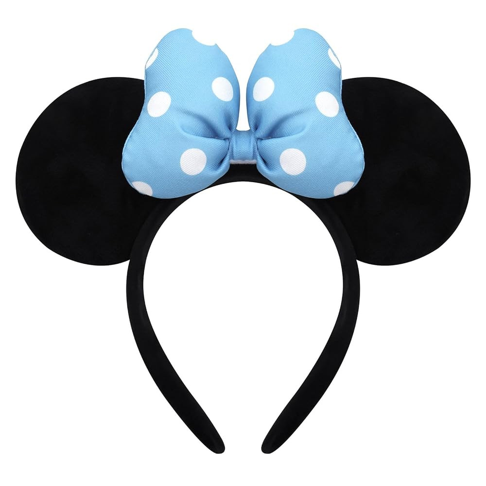 Handmade Mouse Ears Headband for Women and Girls, Polka Dot Bow Minnie Ears Costume Accessories | Amazon (US)