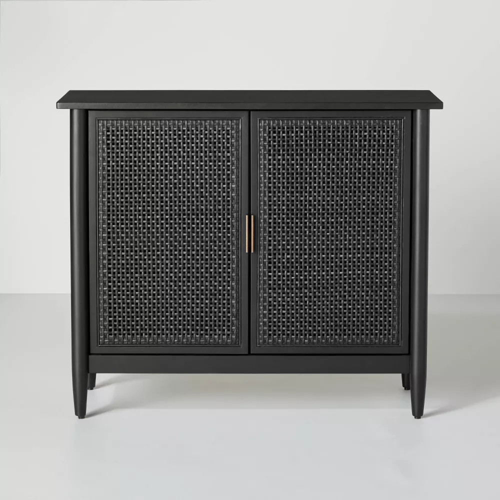 Wood & Cane Storage Cabinet - Hearth & Hand™ with Magnolia | Target
