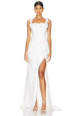 ELLIATT Charlotte Gown in Ivory from Revolve.com | Revolve Clothing (Global)