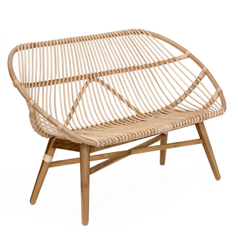 Allan Wicker Outdoor Bench | Wayfair North America