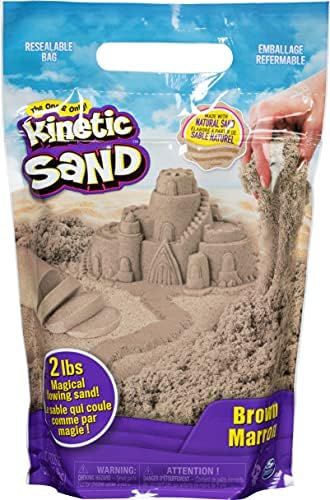 Kinetic Sand The Original Moldable Sensory Play Sand, Brown, 2 Lb | Amazon (US)