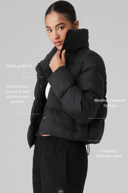 The gold rush puffer is in stock! 
Warm fill, tall collar, snap front, and zipper pockets. 
Flattering slight cropped and cinchable bungees. 
kimbentley, puffer jacket, winter coat, Alo sale  

#LTKfitness #LTKGiftGuide #LTKCyberWeek