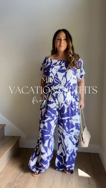 Summer vacation outfits from Maurices wearing large in top, pants and dress. 

#LTKVideo #LTKMidsize #LTKOver40