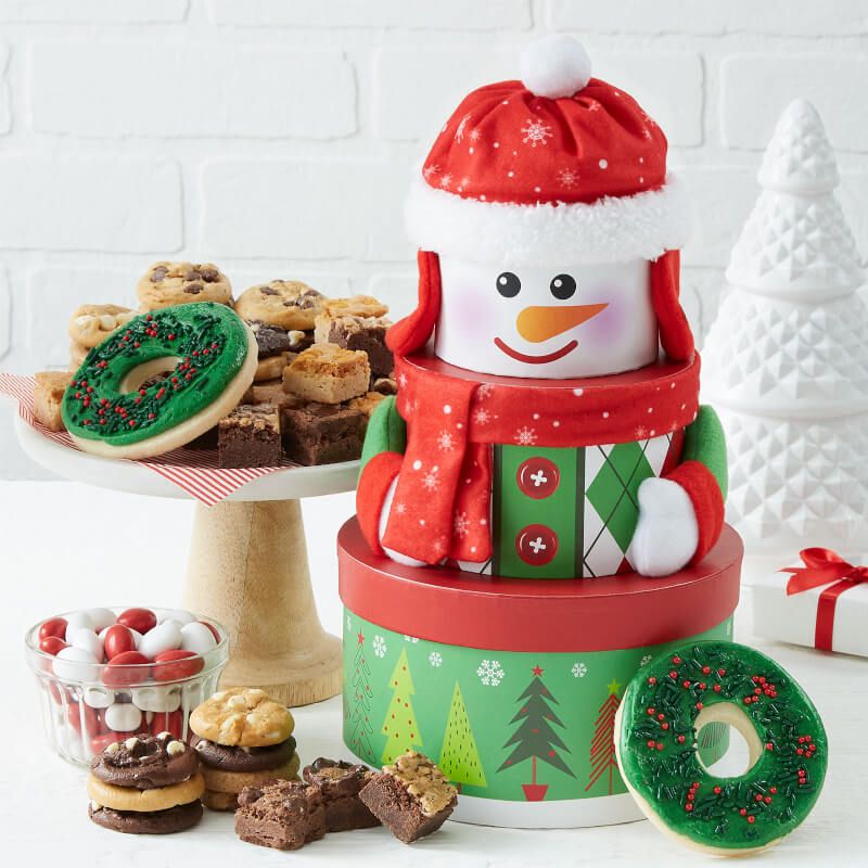 Traditional Snowman Cookie Tower

       5.0 star rating   1 Review | Mrs. Fields