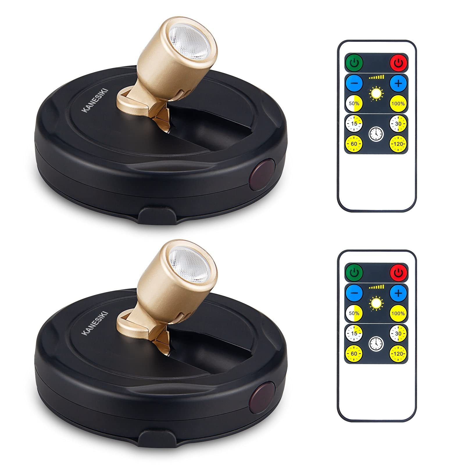 Spotlight Battery Operated, Wireless LED Puck Light, Dimmable Accent Spot Light for Plant Tree In... | Amazon (US)