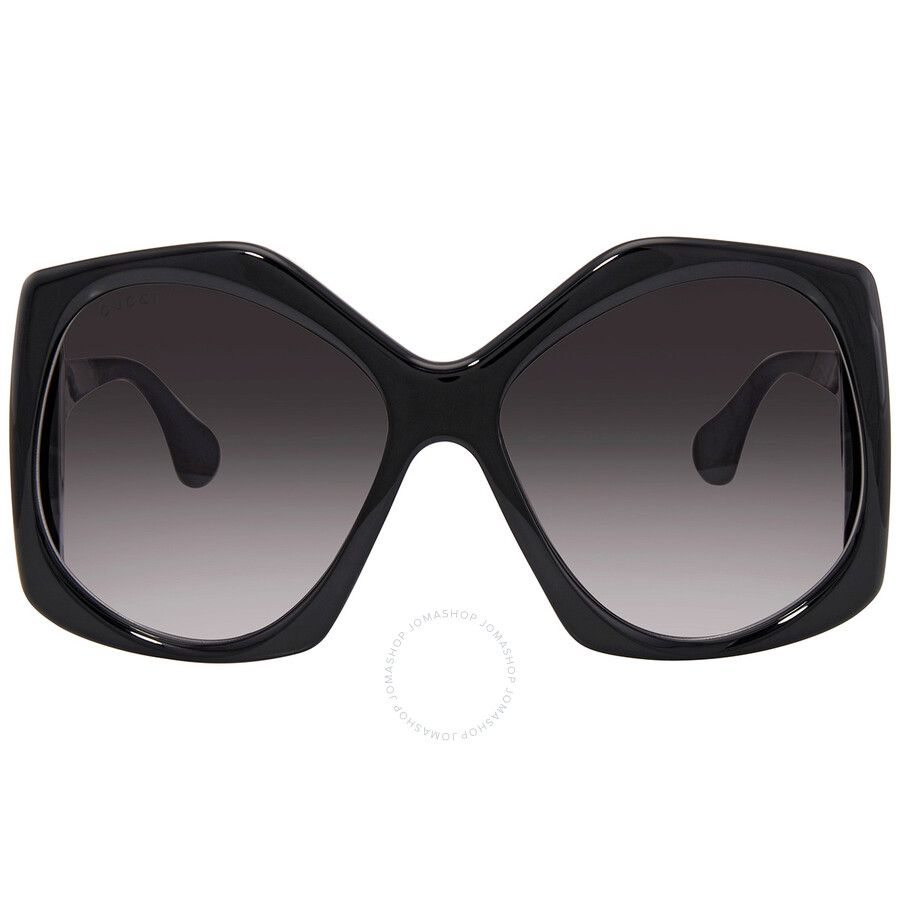 Gucci Grey Geometric Ladies Sunglasses GG0875S 001 62 | Jomashop.com & JomaDeals.com