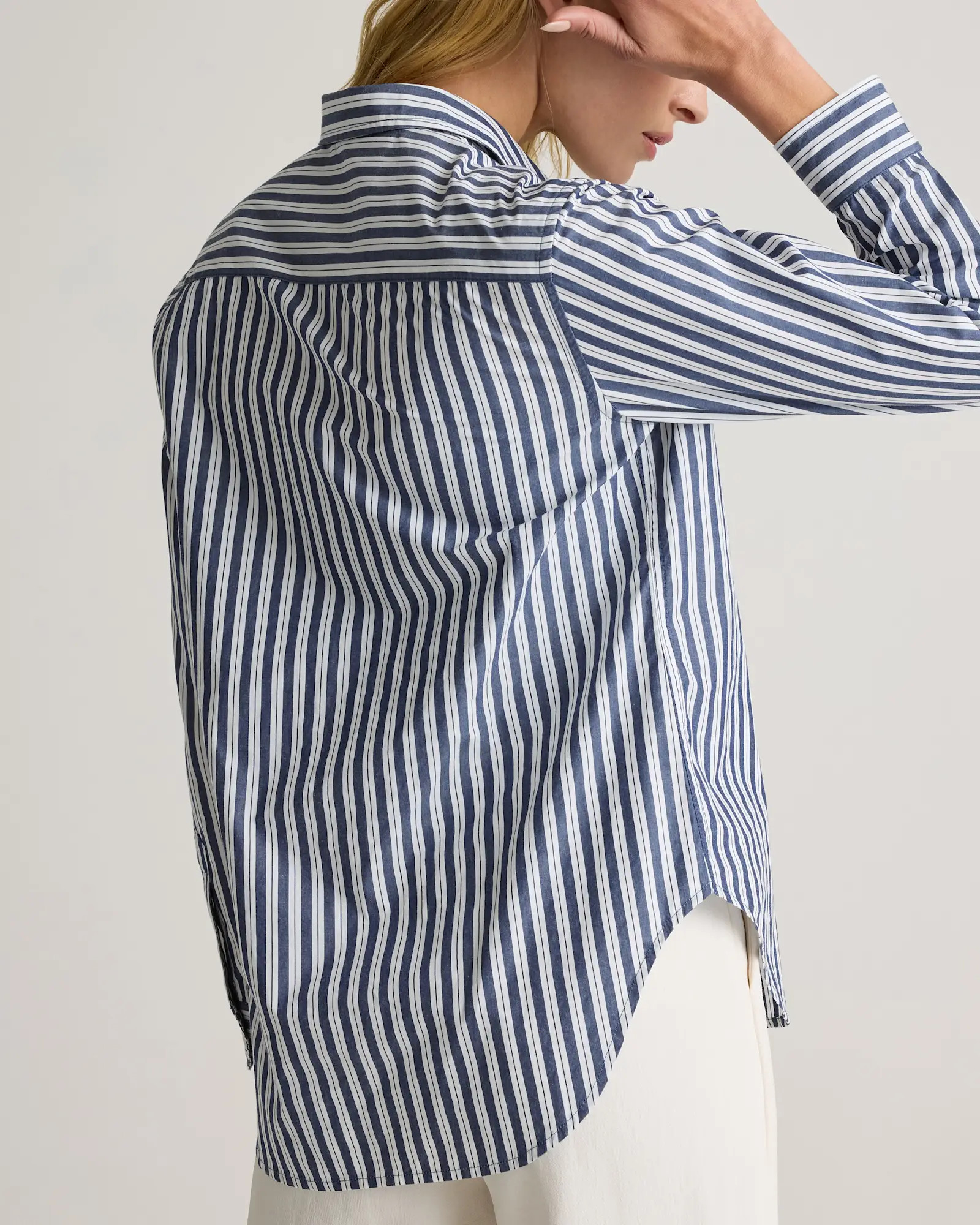100% Organic Cotton Poplin Long Sleeve Shirt | Quince