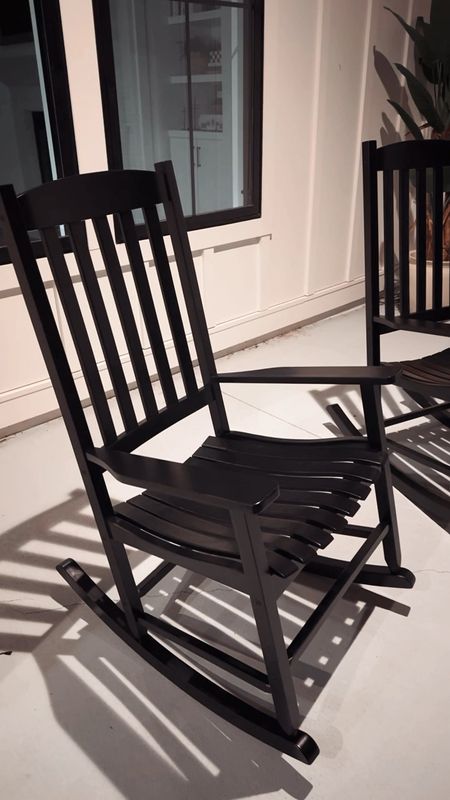 Our new black rocking chairs from Walmart are so comfortable! Great quality yet still affordable! How do you recommend Walmart outdoor furniture, we have had the best luck!

#LTKhome #LTKVideo #LTKfindsunder100