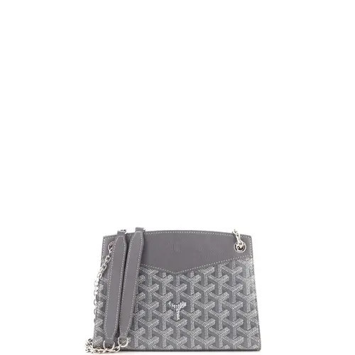 Pre-Owned Goyard Structured Rouette Chain Shoulder Bag Coated Canvas Mini in Grey at Nordstrom, Size X-Small | Nordstrom