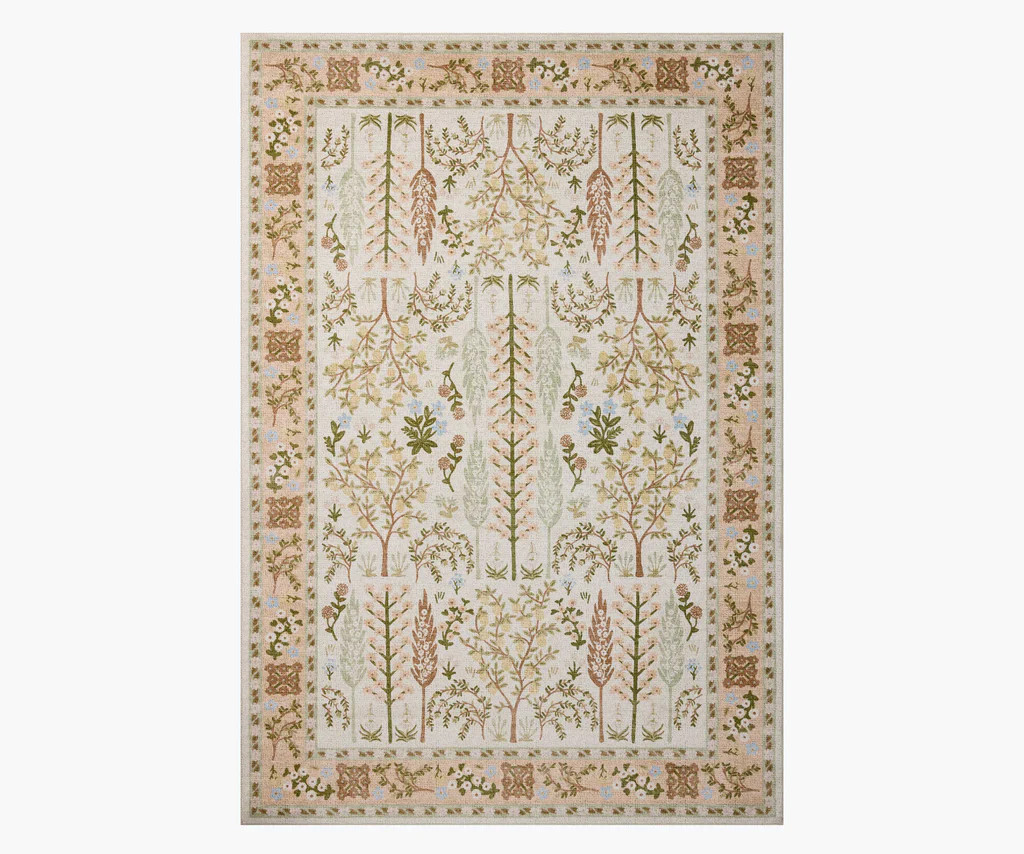 Canopy Bough Printed Rug - Cream | Rifle Paper Co.