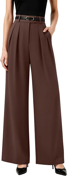 NIMIN Womens Wide Leg Work Dress Pants Business Casual Trousers | Amazon (US)