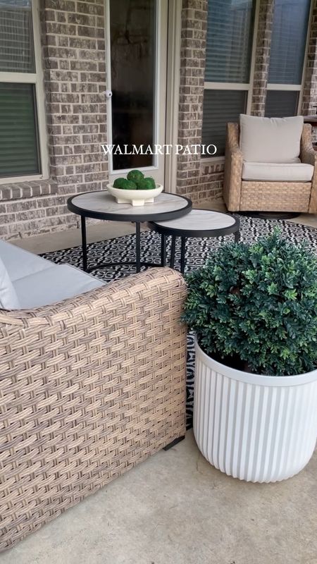 Outdoor patio with Walmart home! We love ours and it has held up great! 

home decor, our everyday home, console table, arch mirror, faux floral stems, Area rug, console table, wall art, swivel chair, side table, coffee table, coffee table decor, bedroom, dining room, kitchen,neutral decor, budget friendly, affordable home decor, home office, tv stand, sectional sofa, dining table, affordable home decor, floor mirror, budget friendly home decor

#LTKVideo #LTKHome #LTKSeasonal