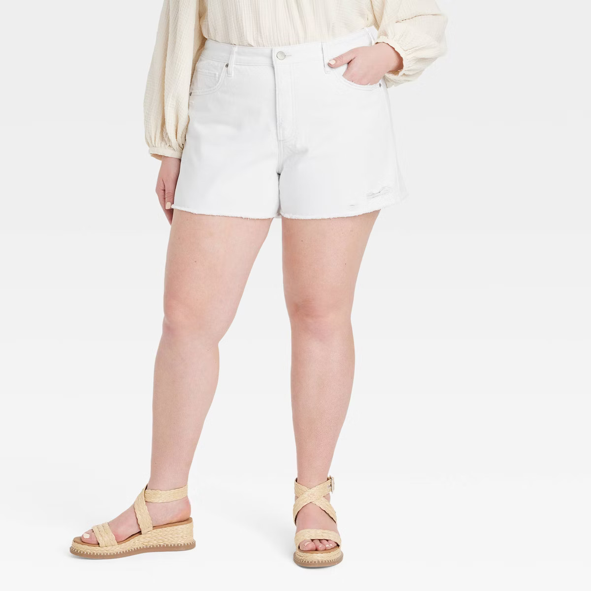 Women's Mid-Rise 90's Baggy Jean Shorts - Universal Thread™ | Target
