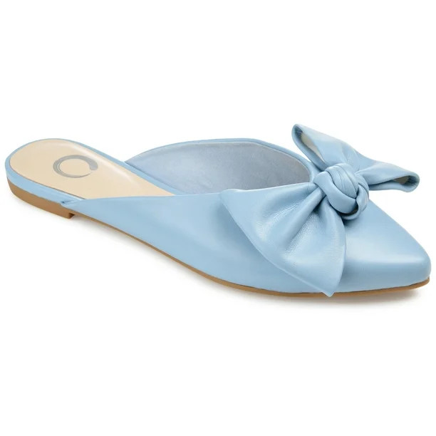 Brinley Co. Womens Bow Accent Pointed Toe Mule - Walmart.com | Walmart (US)