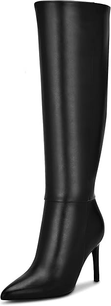 Easyfox Knee High Boots Women Pointed Toe Tall Boots 3 In Stiletto High Heel Long Boots Side Zipp... | Amazon (US)