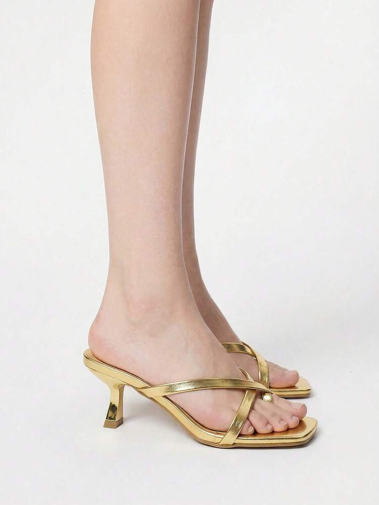 Arave Spring/Summer New Leopard Print Sexy Kitten Heel Sandals, Fashion Versatile High Heels For Women | SHEIN